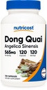Nutricost Dong Quai 565mg, 120 kapslar - Glutenfri, icke-GMO, vegetariska kapslar - Angelica Sinensis