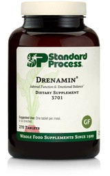 Standard Process Drenamin - Adrenal Function Supplement for Healthy Stress Response - Stöder hälsosam energiproduktion och metabolism - Gluten-Free, Non-Dairy & Non-Soy - 270 tabletter (270 portioner)