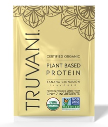 Truvani Vegan Pea Protein Powder | Banana Cinnamon | 20g Organic Plant Based Protein | 1 Servering | Keto | Gluten & Dairy Free | Low Carb | No Added Sugar