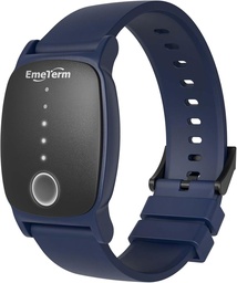 EmeTerm Utforska FDA-Cleared Anti-Nausea Wristband IP67 Vattentät Morning Motion Sickness Relief Band Rechargeable Classic Strap Design Drug Free Non-drowsy Utan Side Effects Navy Blue