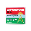 Sun Chlorella 500mg Whole Body Wellness Green Algae Superfood Supplement - Immune Defense, Gut Health, Natural Purification, Energy Boost - Chlorophyll, B12, Iron, Protein - Non-GMO - 120 tabletter