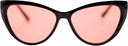 FL-41 Migraine Glasses Transitional Lens for Indoor/Outdoor Light Sensitivity & Photophobia Cat Eye Cloth Bag