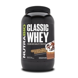 NutraBio Classic Whey Protein Powder- 25G Protein Per Scoop - Inga filter, konstgjorda färger, konserveringsmedel - Chokladmjölkskaka, 2 pund