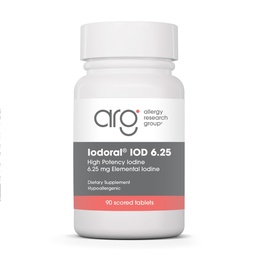 Optimox Iodoral 6,25 mg - jodtillskott för sköldkörtelstöd, lugollösning, dagliga vitaminer och mineraler, hög potensjod tabletter - 90 tabletter 1-pack