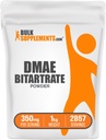 BulkSupplements.com DMAE Bitartrate Powder - Dimethylaminoetanol Bitartrate, DMAE Supplement - Unflavored & Gluten Free, 350mg per servering, 1kg (2,2 lbs) (Pack av 1)