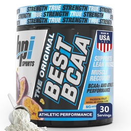 BPI Sports Bästa BCAA-pulver - Muskelåterställningsstöd - Branched Chain Amino-syror | Bygga block av protein och muskel - Post Workout Recovery - Hydration - Passion Fruit, 30 portioner