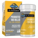 Garden of Life Dr. Formulated Pre, Post & Probiotics 100 Billion CFU Once Daily 3-in-1 Complete Probiotics, Prebiotics & Postbiotics Supplement for Women and Men – Extra Strength, 30 Day Supply
