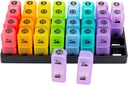 Månatlig Pill Organizer 2 gånger om dagen, en månad Pill Box AM PM, 31 Day Pill Case Två gånger om dagen för att hålla Vitamin och Travel Medicine Organizer, 30 Day Pill Organizer, 4 Week Pill Cases