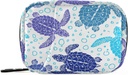 Naanle Vintage Sea Turtle Pill Box 7 Day Pill Case Travel Pill Organizer Bag med Zipper Portable Weekly Case Compact Size för Supplement Vitamin Holder