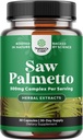 Extra styrka Saw Palmetto Extract - Avancerad växtbaserade komplex för hårhälsa och urinvägsstöd med växtsteroler och flavonoider - Potent Herbal Supplement med 500 mg per portion - 30 kapslar