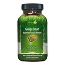 Irwin Naturals Ginkgo Smart Powerful Nootropic Brain Booster - Stöder maximalt minne, fokus och mental klarhet med DMAE, Clubmoss, Choline & Acetyl L-Carnitine - 60 Liquid Softgels