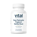 Vital Nutrients Saw Palmetto med Pygeum & Nettle Root - Vegan Saw Palmetto för män stöder hälsosam prostatafunktion * - Gluten, Dairy, Soy Free - 60 kapslar