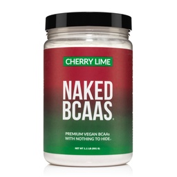 NAKED Cherry Lime BCAAs Amino Acids Powder, 100% Pure 2:1:1 Formel, Vegan Branched Chain Aminosyror, Instantized All Natural BCAA Powder Supplement - 501 Grams, 34 Servings