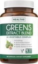 Super Greens Antioxidanter Superfoods 2250mg Supplement - 20 Ingredienser med Sprouts, Mushrooms, Roots, Garlic, Bitter Melon, Artichoke, Celery Seed, Cayenne peppar, Alfalfa NON GMO - 180 kapslar