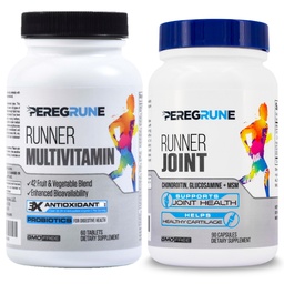 Runner Multivitamin & Joint Support Supplement - Antioxidanter, vitamin B Complex, Probiotika för hälsa, energi, uthållighet, återhämtning - Glukosamin Chondroitin, MSM - GMP Running Supplements