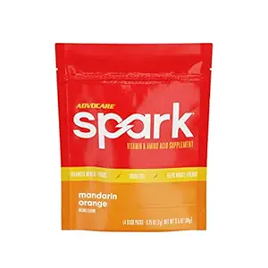AdvoCare Spark - Energy Drink Mix - Vitamin & Amino Acid Supplement - Stöder energi & Focus * - Portable Immune Support * - Sugar-Free - Mandarin Orange, 14 Stick Packs (3,5 oz)