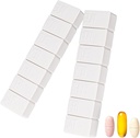 2Pack Weekly Pill Organizer,Extra Large 7 Days Pill Cases Travel Daily Pill Box för fiskolja, Calcium Tablets Supplements och andra vitaminpiller