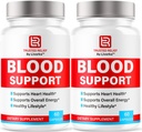 (2 Pack) Trusted Relief Blood Support Capsules - Official TrustedRelief Blood Support Vitamin Pills, Natural Trusted Relief Advanced Premium Formula Wellness & Overal Health, 120 Capsules For 2 Months