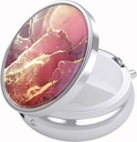 Nipichsha Pill Box, Small Pill Case for Purse & Pocket, Cute Travel Medicine Organizer, Portable Medicine Container Holder för att hålla Vitaminer, Medicinering, Fish Oil & Supplements, Red Marble