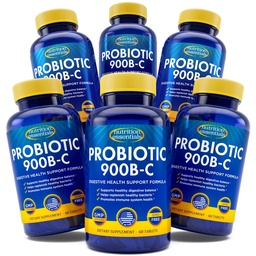 Nutrition Essentials GMP Certified Probiotic Dietary Supplement 6 flaskor 360 kapslar