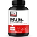 FORCE FACTOR DMAE Supplement för koncentration, fokus och hälsosam kognitiv funktion, Brain Supplement & Neurotransmittor Support, Vegan, Non-GMO, 100 kapslar