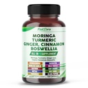 Moringa, Turmeric, Ginger Root, Ceylon Cinnamon, Boswellia