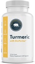 Turmeric with BioPerine, 95% Curcuminoids - 60 Capsules - Made in The USA, Vegan, Non-GMO, Gluten-Free, and Dairy-Free