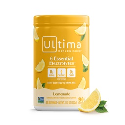 Ultima Replenisher Daily Electrolyte Powder Drink Mix - Sugar Free - Lemonade, 90 Servings - Hydration Powder med 6 Key Electrolytes och Trace Minerals - Keto Friendly, Vegan, Non-GMO