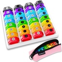 Monthly Pill Organizer 1-Time a-Day: 30 Day Pill Organizer med etiketter, Portable Monthly Pill Box, Month Pill Holder ith Portable Zipper Bag för vitamin, medicin, fiskolja, tillägg