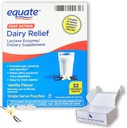 Dairy Pills för laktosintolerans - Lika snabbverkande lättnad Vanilla smak, 32 tuggbara tabletter, Lactaid Chewables, Lactase Enzyme (Pack of 1), Boxed by Fusion Shop Store