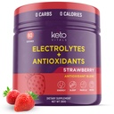 Keto Vitals Antioxidant Electrolytes Powder - Blend Electrolytes med kalium, Magnesium, Natrium, Calcium | Keto Electrolytes Supplement Energy Drink Mix | Sugar-Free, Zero Calories, Zero Carbs