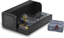 Pill Organizer 2 gånger om dagen, Am Pm Twice Daily Pill Case, Detachable Large Travel Pill Box 7 Day, Weekly Pill Container för vitamin Medicine Supplement Fish Oil (Black)