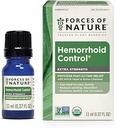 Forces of Nature Hemorrhoid Treatment, Extra Strength 0.37 Fl Oz, Organic Homeopathic Medicine & Essential Oils, Hemorrhoid Relief för smärta, kläckning, svullnad, ömhet och obehag
