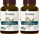 Himalaya Organic Neem Herbal Supplement, för Mild Acne & Clear Skin, Rening, Ayurvedic, USDA Certified Organic, Non-GMO, Vegan, 600 mg, 60 Plant Based Caplets, 2 Pack