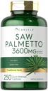 Carlyle Saw Palmetto för män och kvinnor | 3600 mg | 250 kapslar | Herb Extract Supplement | Serenoa Repens | Non-GMO och Gluten Free