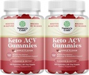 Keto ACV Gummies for Advanced Metabolism Support with Mother - Sugar Free ACV Keto Gummies for Body Cleanse and Detox - Apple Cider Vinegar Detox Supplement for Women & Men - 120 Chews x2