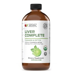 Liver Complete 16oz Support Liquid - Milk Thistle, Chanca Piedra & Dandelion Root - Herbal Cleanse Supplement - Icke-GMO, organiska ingredienser