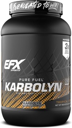 EFX Sports Karbolyn Bränsle | Snabbabsorberande kolhydratpulver | Carb Load, hållbar energi, snabb återhämtning | Stimulant Free | 37 portioner (Tropisk Storm)