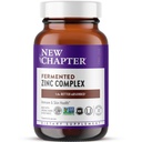 Nytt kapitel Zink Supplement, Fermented Zinc Complex, EN Daglig för Immun Support + Hudhälsa, mineralbalanserande Formel Rich i koppar, lätt att svälja & Digest, 30 greve (1 månads leverans)