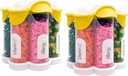 Extra Large Pill Organizer Daily, Weekly, Monthly Supplement Bottle, Cute Blossom Pill Dispenser med 7 XL Compartments (2 Pack Combo) (Yellow 2 Pack)