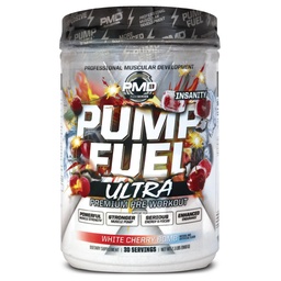 PMD Sport Pump Fuel Ultra Insanity - Premium Pre Workout Powder & Muscle Pump, större fokus, uthållighet och återhämtning, Premium Creatine, Arginine & Beta Alanine - Cherry Bombsicle (30 portioner)