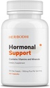 Hormonal Support - Hormonbalans Supplement för kvinnor, PMS Support Supplement & Hormone Harmony för kvinnor, stöder energi, humörsvängningar, heta blinkar, klimakteriet Hormonal Balance (60 Caps)