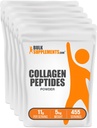 BulkSupplements.com Collagen Peptides Powder - Bovine Collagen Powder, Powdered Collagen Supplement - Hydrolyzed & Gluten Free, 11g per servering, 1kg (2,2 lbs) (Pack of 5)
