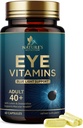 Eye Vitamins Supplements - 3x Strength Eye Health Vitamin with Lutein and Zeaxanthin - Vision Macular Health & Dry Eyes Support With Zinc, Vitamins C E & Minerals, Bottled in USA - 60 Capsules