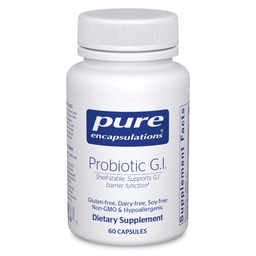 Rena inkapslingar Probiotisk GI - Shelf Stable Probiotic för intensiv hälsa och gastrointestinalt stöd - med Lactobacillus & Bifidobacterium - 60 kapslar