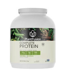 PlantFusion Complete Vegan Protein Powder - Plant Based Protein Powder med BCAAs, Digestive Enzymes och Pea Protein - Keto, Gluten Free, Non-Dairy, No Sugar, Non-GMO - Natural-No Stevia 5 lb Bulk