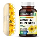BIO KRAUTER Arnica Montana Capsules - 500 mg Arnica Capsules för Bruising och Swelling - Vegan - 100 Count