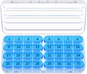Zoksi Månatliga Pill Organizer 1 Gång per dag, 30 Dag Pill Box Organizer, En Månad Pill Case för Resa, 31 Daglig Medcine Container för Vitaminer, Tillägg & Medicinering