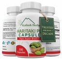 Organiska Haritaki Capsules - Förbättrar Digestion - Avgiftning & Föryngring - Upprätthåller Regularitet - Hjärnfunktion - 100 kapslar Terminalia chebula | Vegan, icke-GMO
