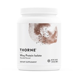 THORNE - Whey Protein Isolate - Balanced Amino Acids Profile med BCAAs - 21 Grams of Easy to Digest Whey Protein Powder - NSF Certified for Sport - Chocolate - Gluten & Soy-Free - 30 portioner